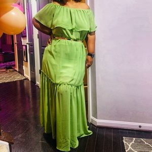 Off the shoulder dress